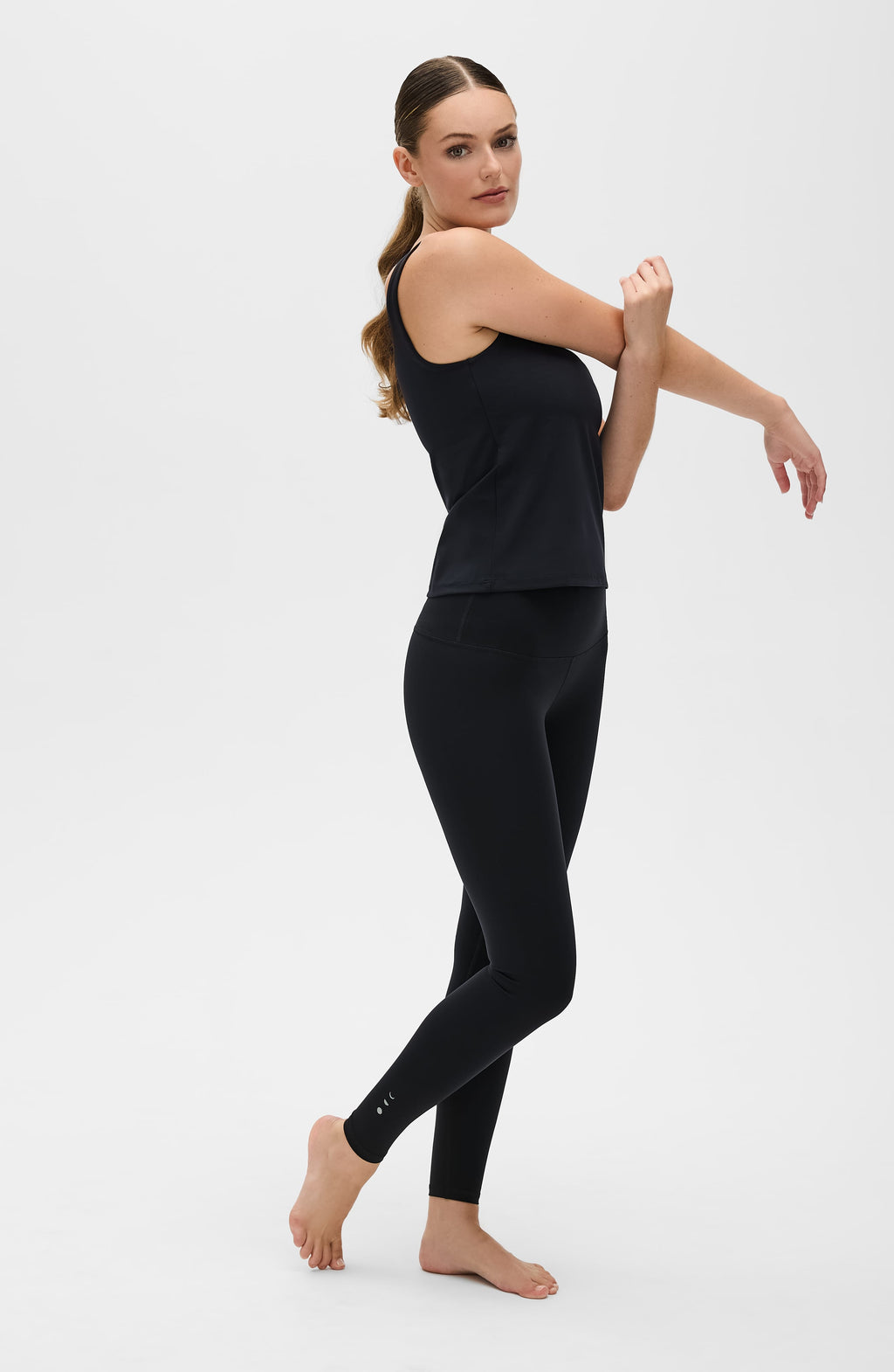 Lisse Compression Leggings High Waisted Minimalist Black