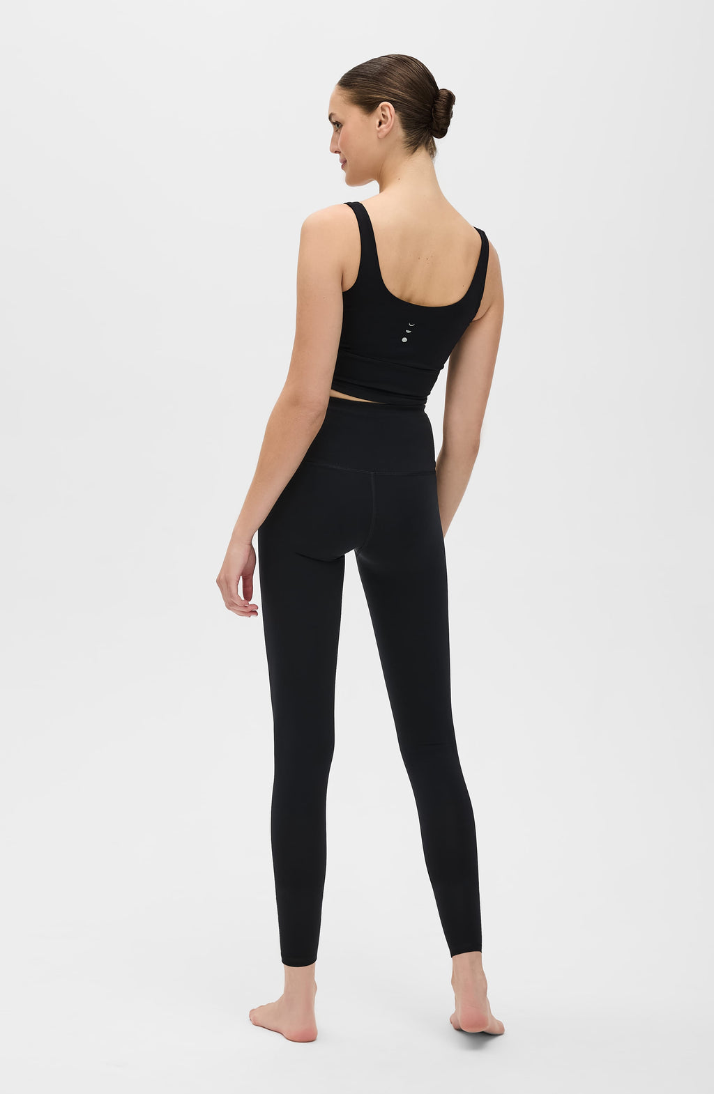 Lisse Compression Leggings High Waisted Minimalist Black