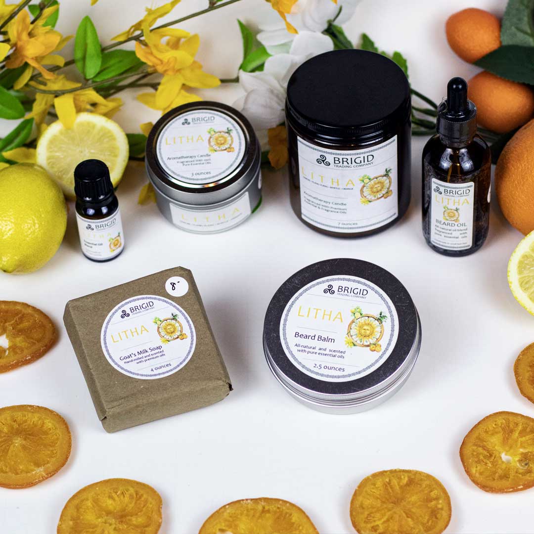 Litha Fragrance Roller - Lemon, Ylang Ylang, Sweet Orange, and Myrtle