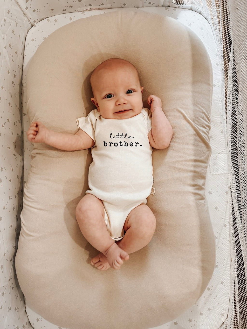 Little Brother Organic Cotton Short Sleeve Baby Bodysuit