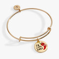 Alex and Ani I'm a Little Chili charm bangle with vibrant red enamel
