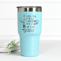 Little Bit Of Coffee Whole Lotta Jesus 30 oz Engraved Tumbler