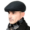 Winter for Men Outdoor Hat Beret Flat Newsboy Gatsby Hats Adjustable Warm Sport Golf Flat Cap Hats Dad Caps Earflaps Thickened 56-58CM（Winter-M）