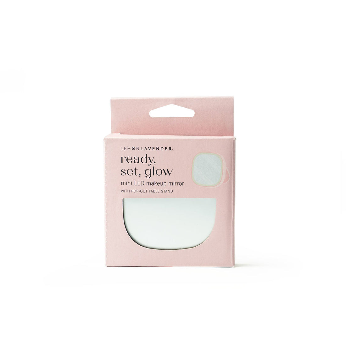 Lemon Lavender® Ready, Set, Glow Mini LED Makeup Mirror – Lighted Travel Mirror