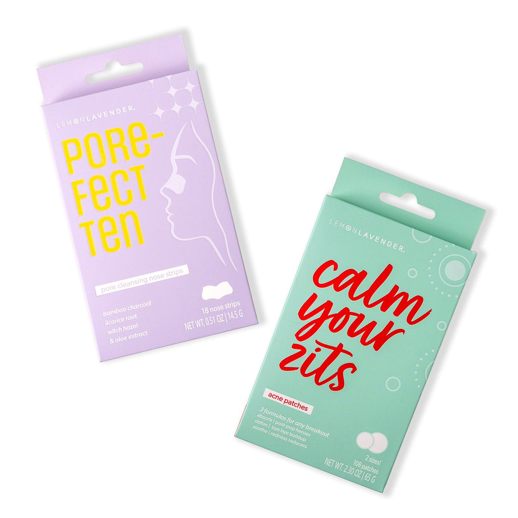 Lemon Lavender® Pore The Win Cleansing Nose Strips & Acne Patches – Targeted Blemish Care
