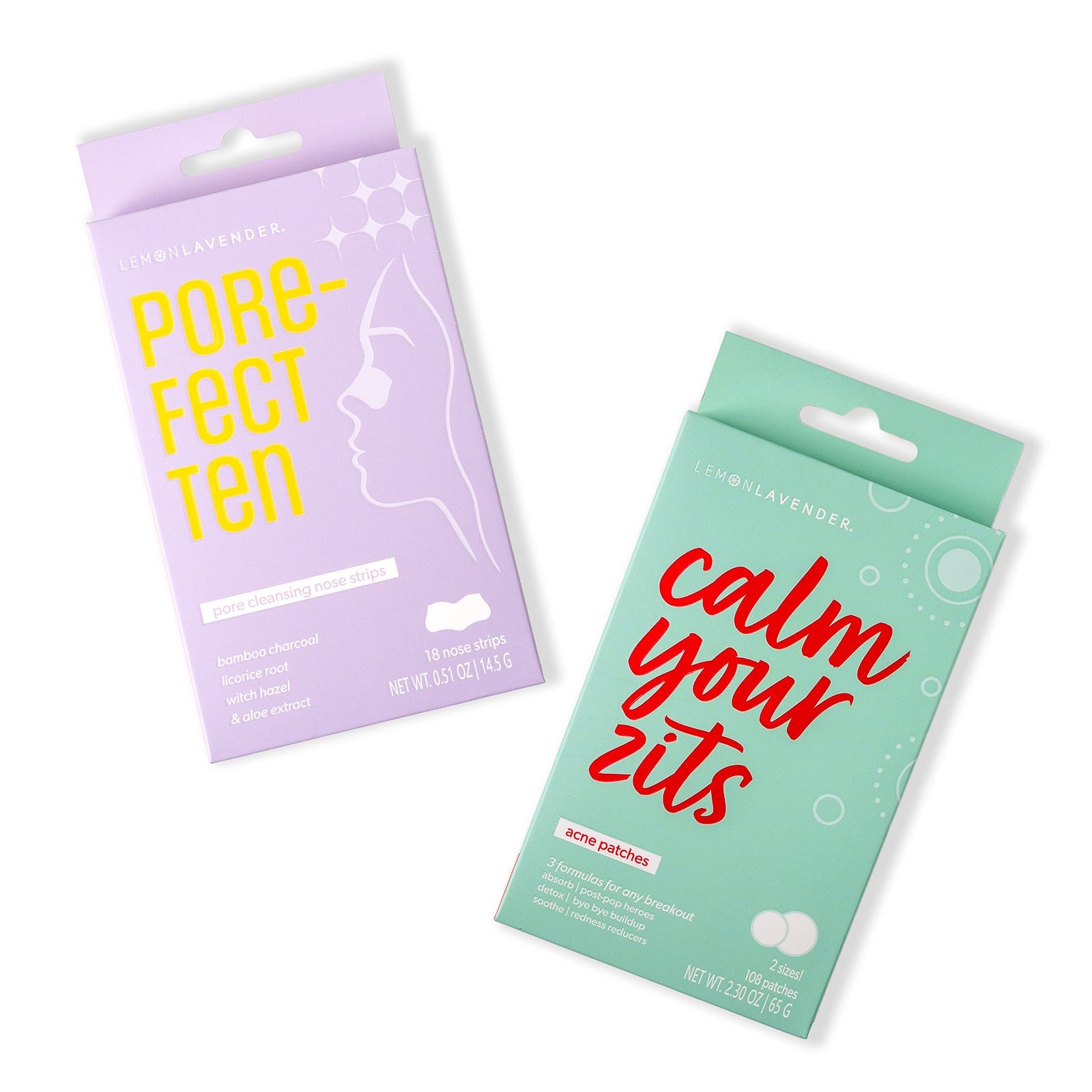 Lemon Lavender® Pore The Win Cleansing Nose Strips & Acne Patches – Targeted Blemish Care