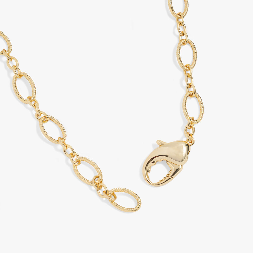 Chunky Lobster Claw Convertible Wrap Necklace and Layered Bracelet