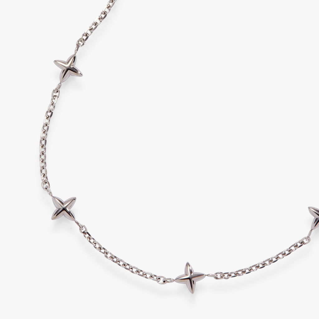 Star Chain Bracelet in Gold and Silver, Modern Minimalist Jewelry