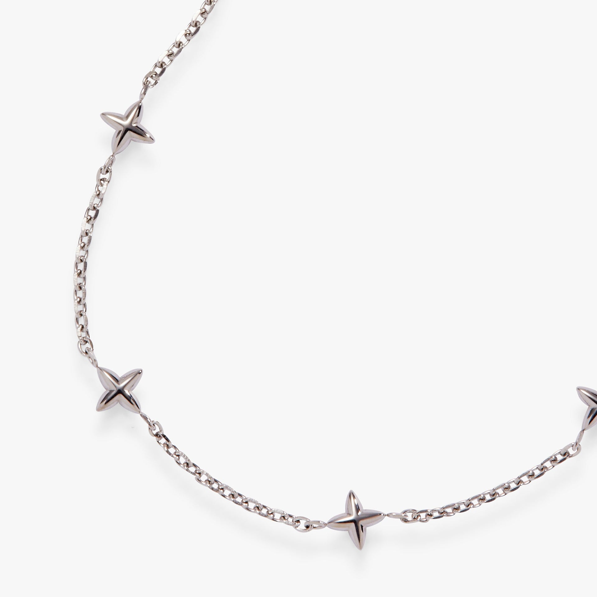Star Chain Bracelet in Gold and Silver, Modern Minimalist Jewelry