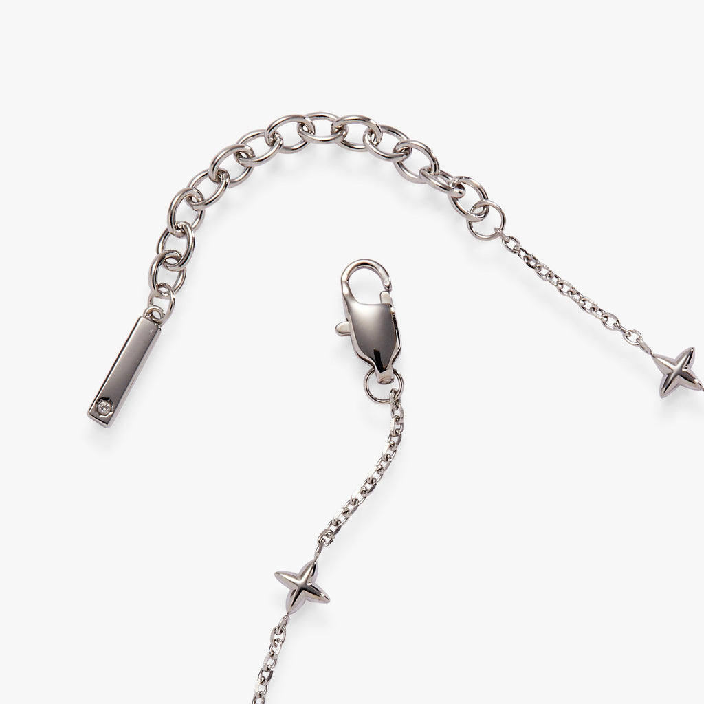 Star Chain Bracelet in Gold and Silver, Modern Minimalist Jewelry