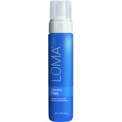 Loma Volumizing Foam bottle in blue packaging, 8oz size.