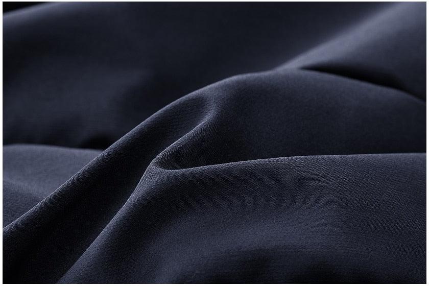 Men’s Heavyweight Hooded Winter Jacket in Navy Blue