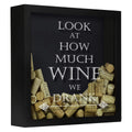 Look at How Much Wine We Drank Wine Cork Shadow Box