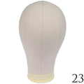 Canvas Wig Block Head for Styling and Wig Making - Beige