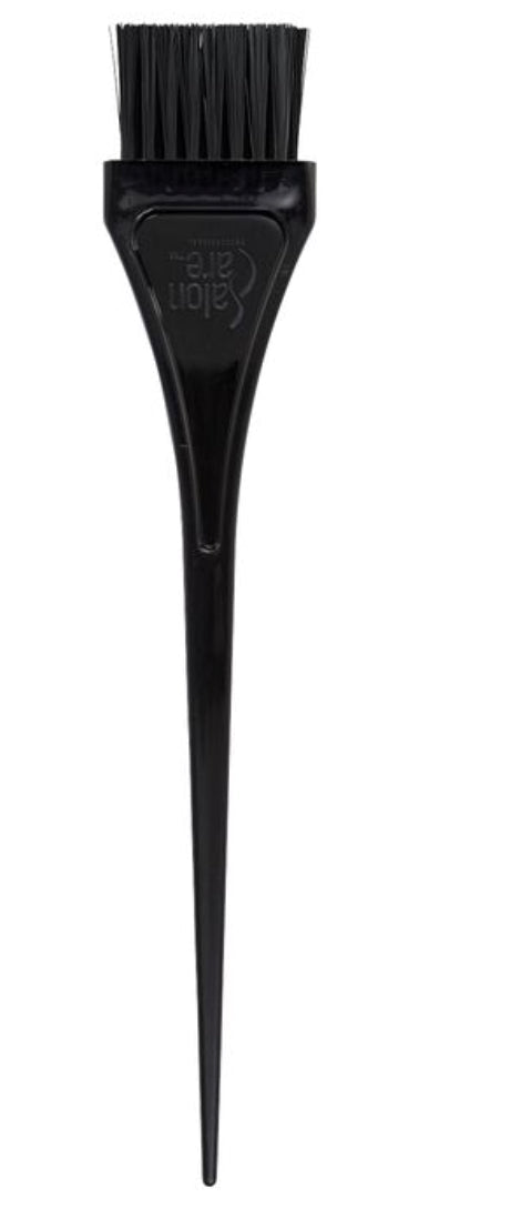 Professional small black hair dye brush with a compact design for precise color application