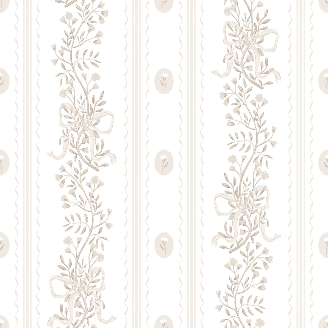 Dottie Floral Removable Wallpaper - Pink Blue and Green Cottagecore
