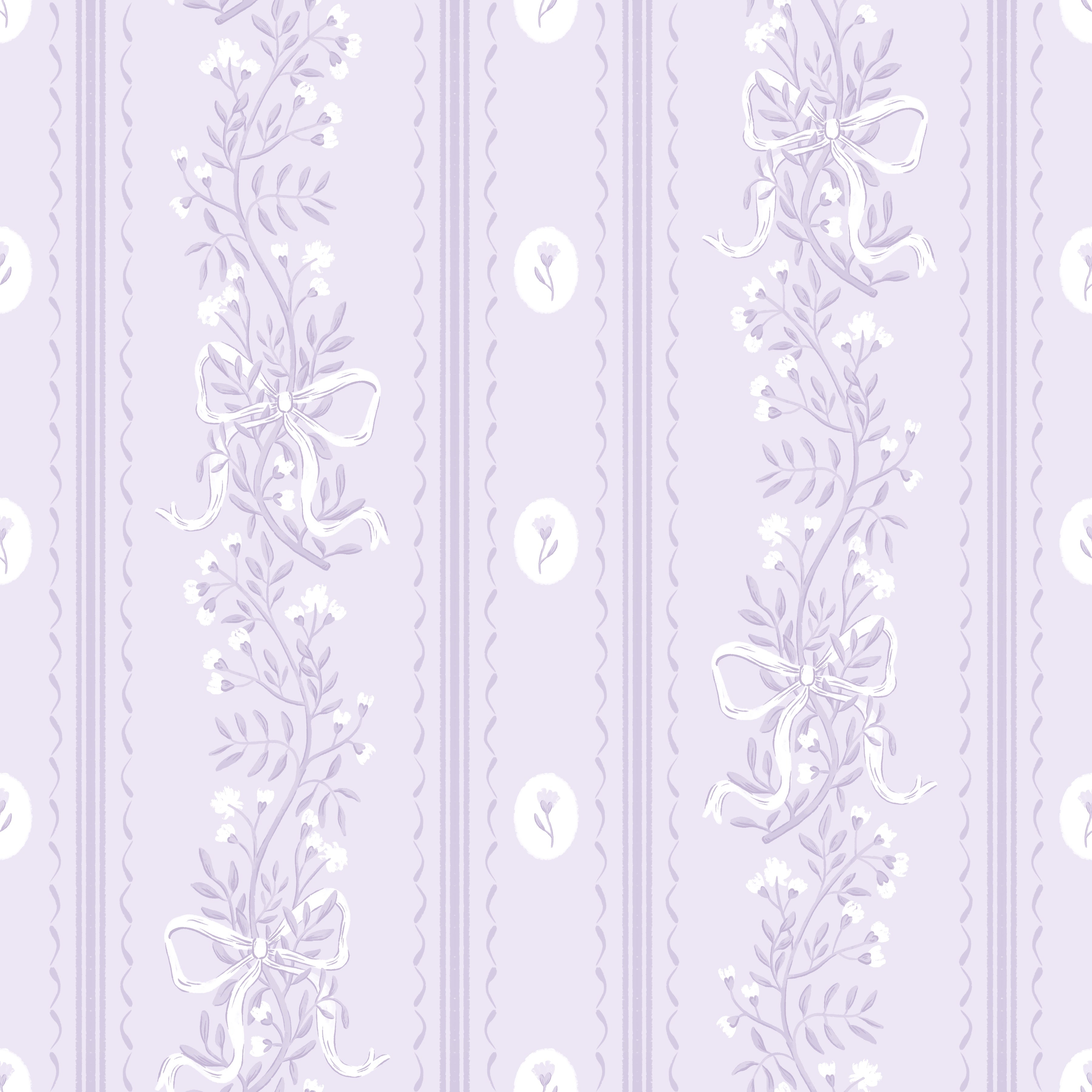Dottie Floral Removable Wallpaper - Pink Blue and Green Cottagecore