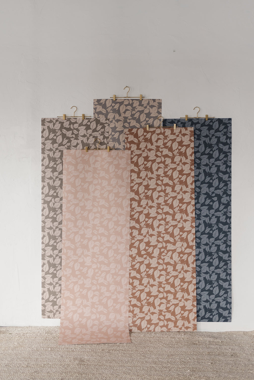 Windermere Floral Wallpaper in Pink, Grey and Blue
