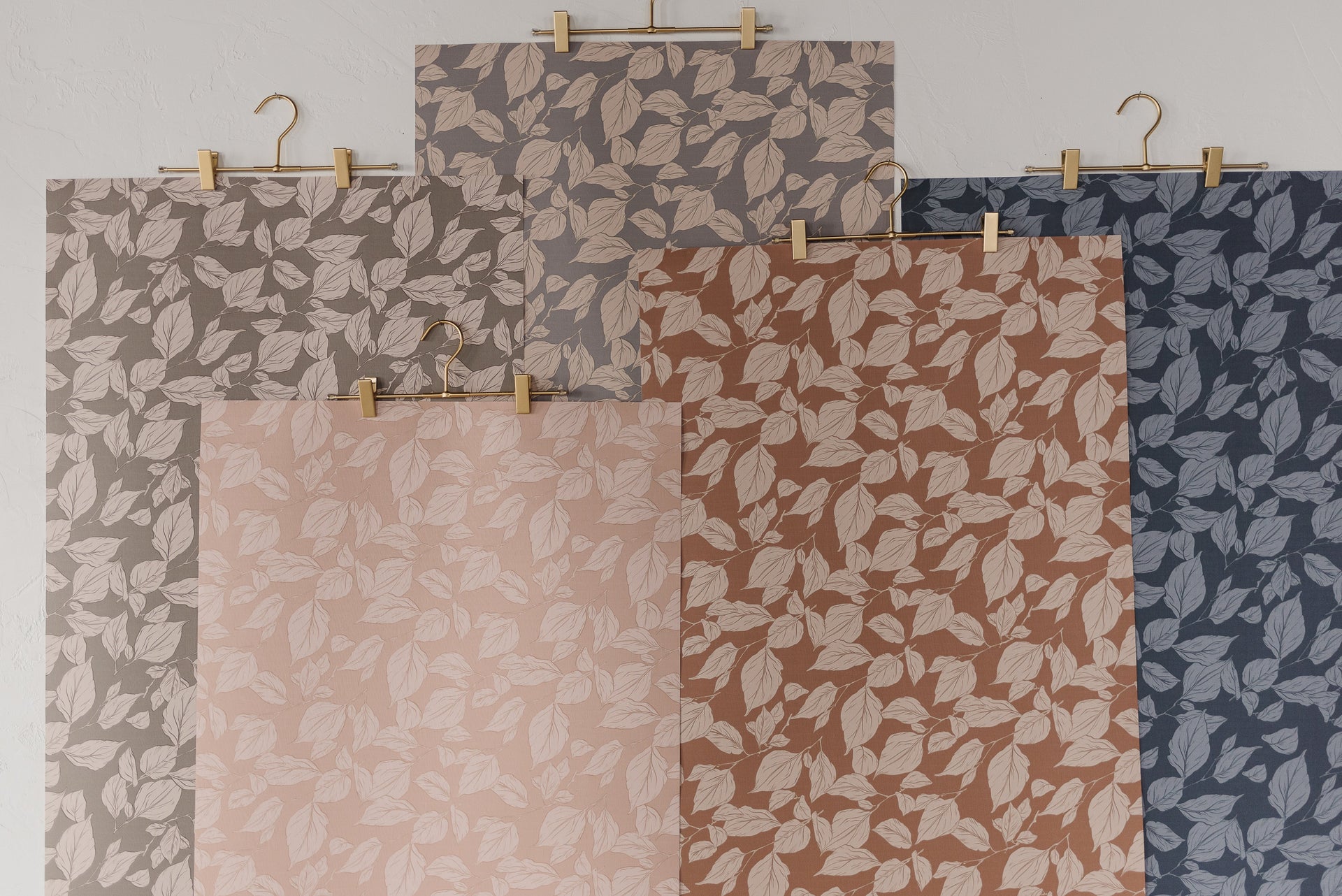 Windermere Floral Wallpaper in Pink, Grey and Blue