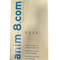 A set of five Rusk Anim8 Texture Spray bottles in beige and blue packaging for professional styling.