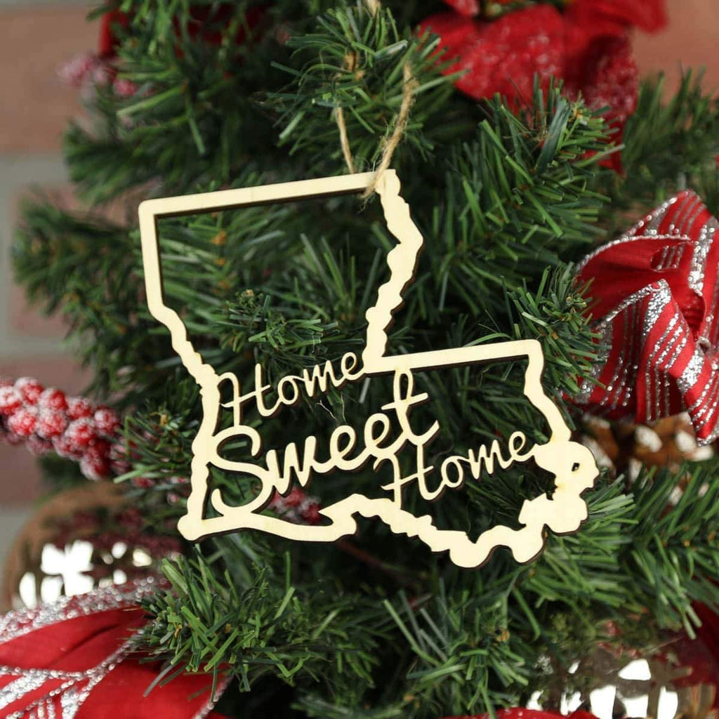 Louisiana Home Sweet Home Ornaments