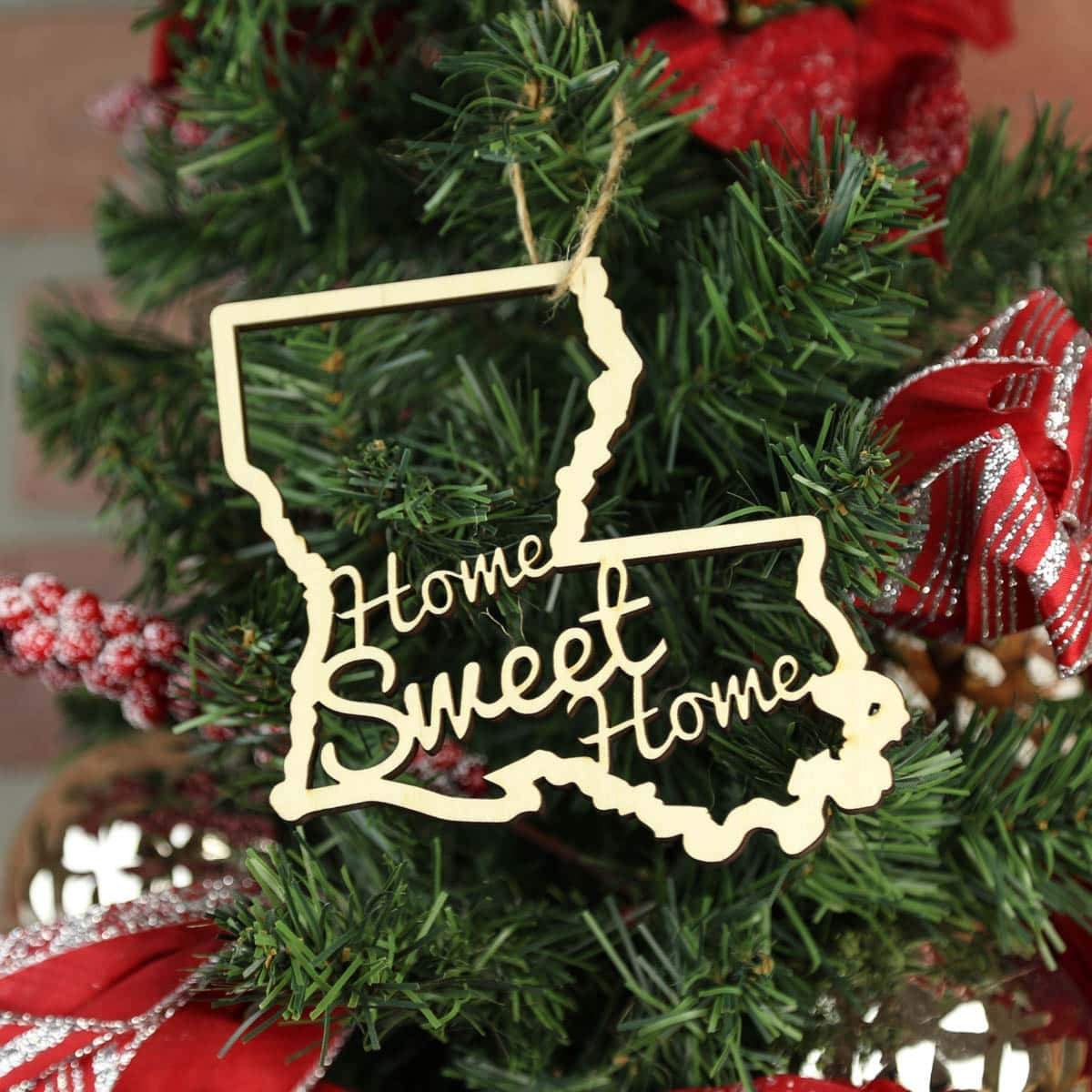 Louisiana Home Sweet Home Ornaments