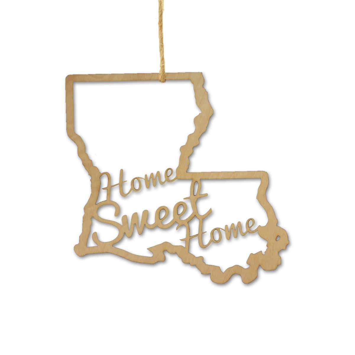 Louisiana Home Sweet Home Ornaments