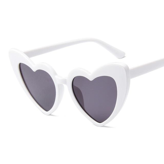 Heart Shaped Retro Sunglasses for Women and Men