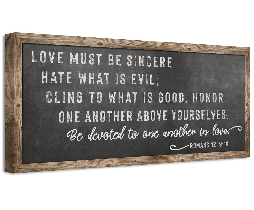 Love Must Be Sincere - Canvas