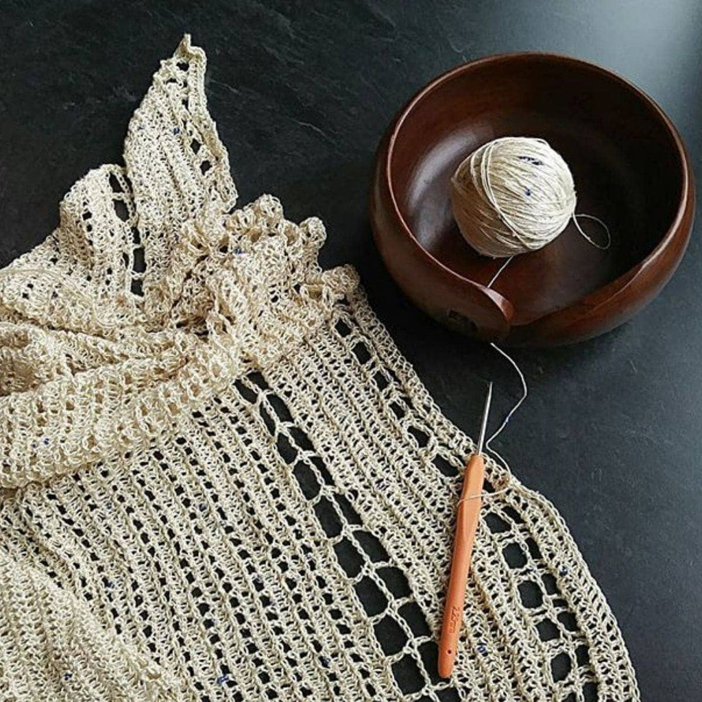 Lovelace Crochet Shawl Pattern – Bohemian Knit Wrap in Cream