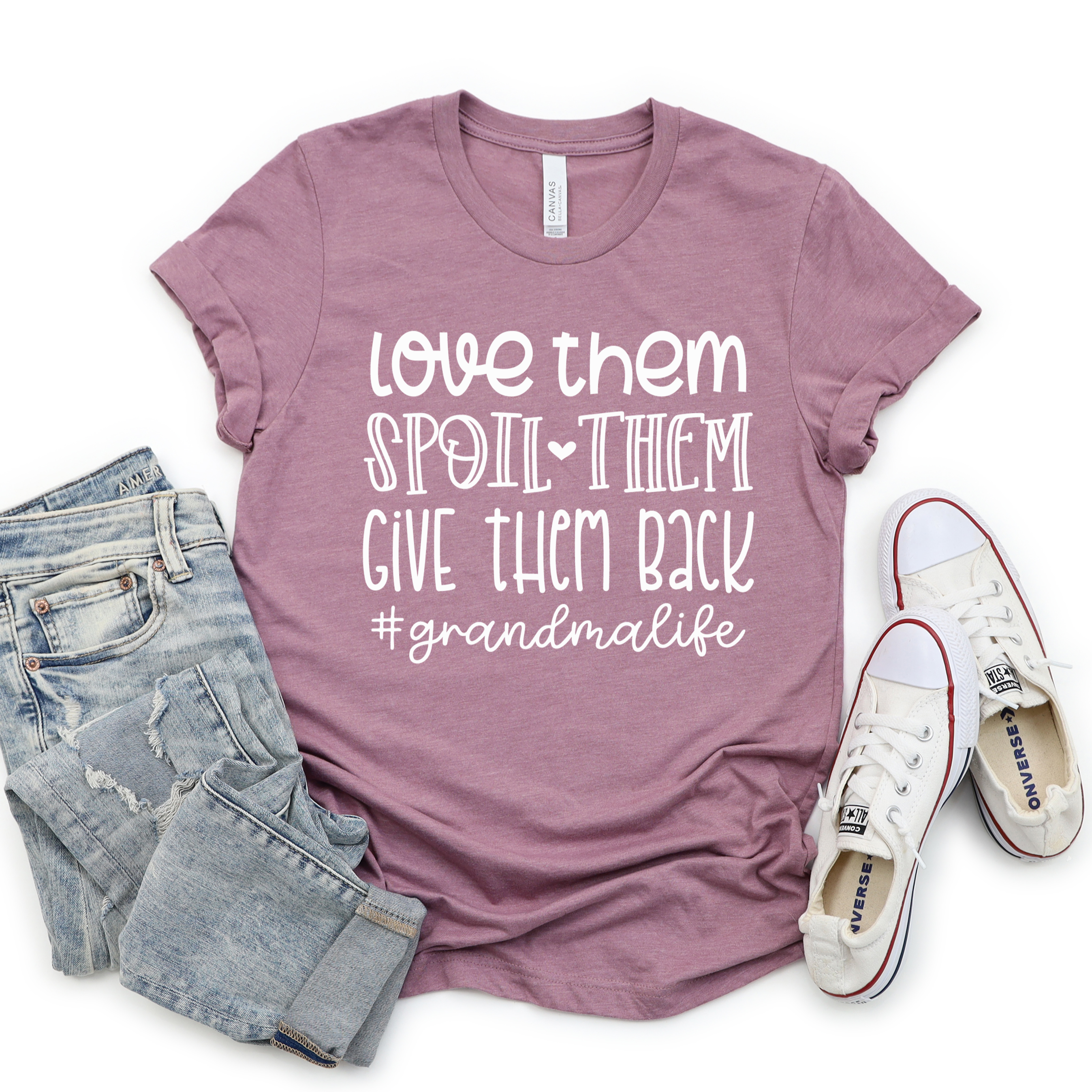 Love Them Spoil Them Give Them Back Grandma Tee