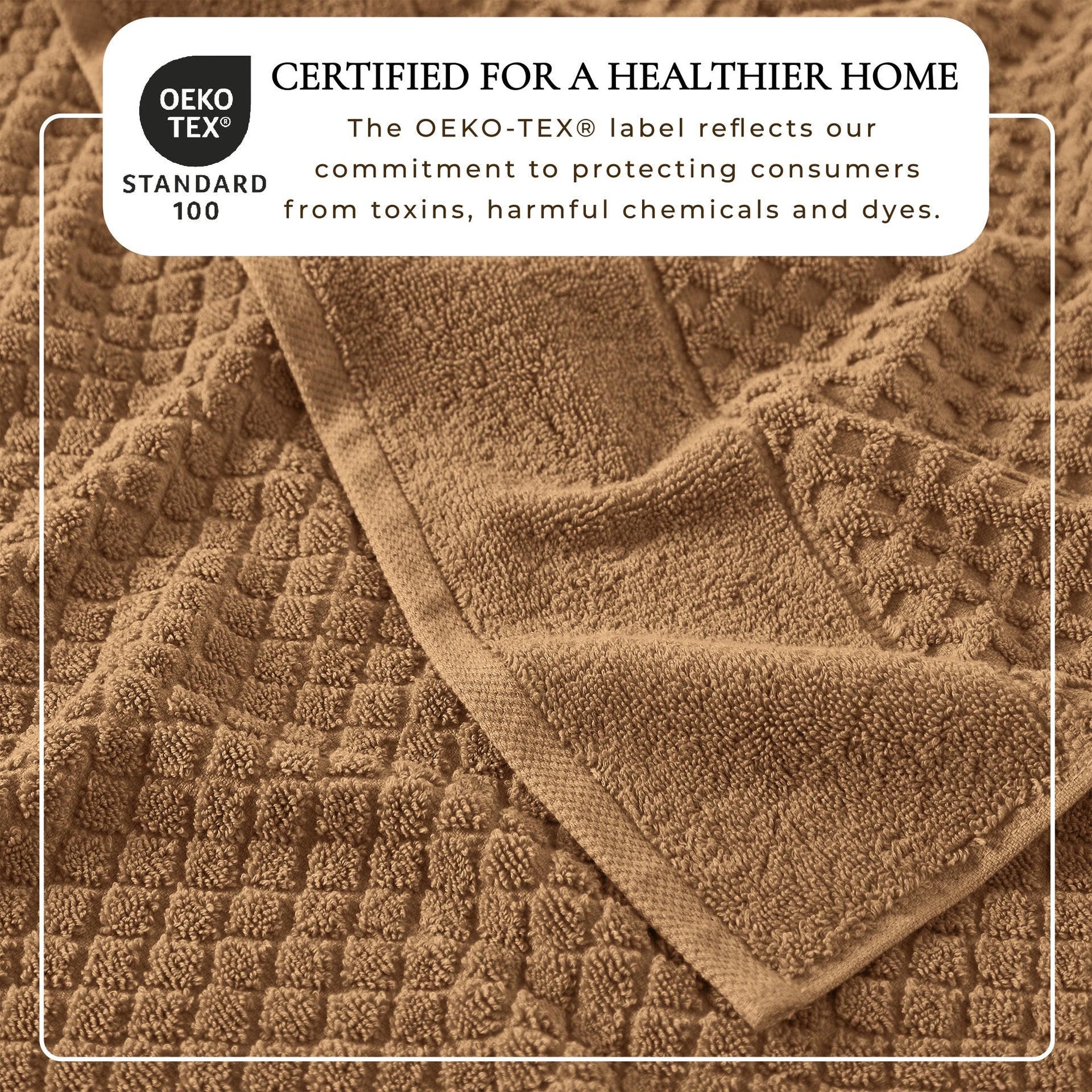 Cotton Diamond Waffle Weave Bath Towel Set - Grayson Collection