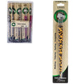 A .75mm dreadlock crochet triple needle tool with a colorful animal print handle.