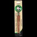 Triple needle dreadlock crochet tool with ergonomic bamboo handle