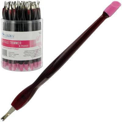 LQQKS professional-quality cuticle trimmer with pusher tool