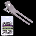 40 count pack of professional double prong hair styling clips