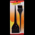 A 2-piece set of black LQQKS professional hair dye brushes, including one large and one small brush.