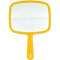Medium LQQKS hand mirror with ergonomic handle for precise makeup and grooming.