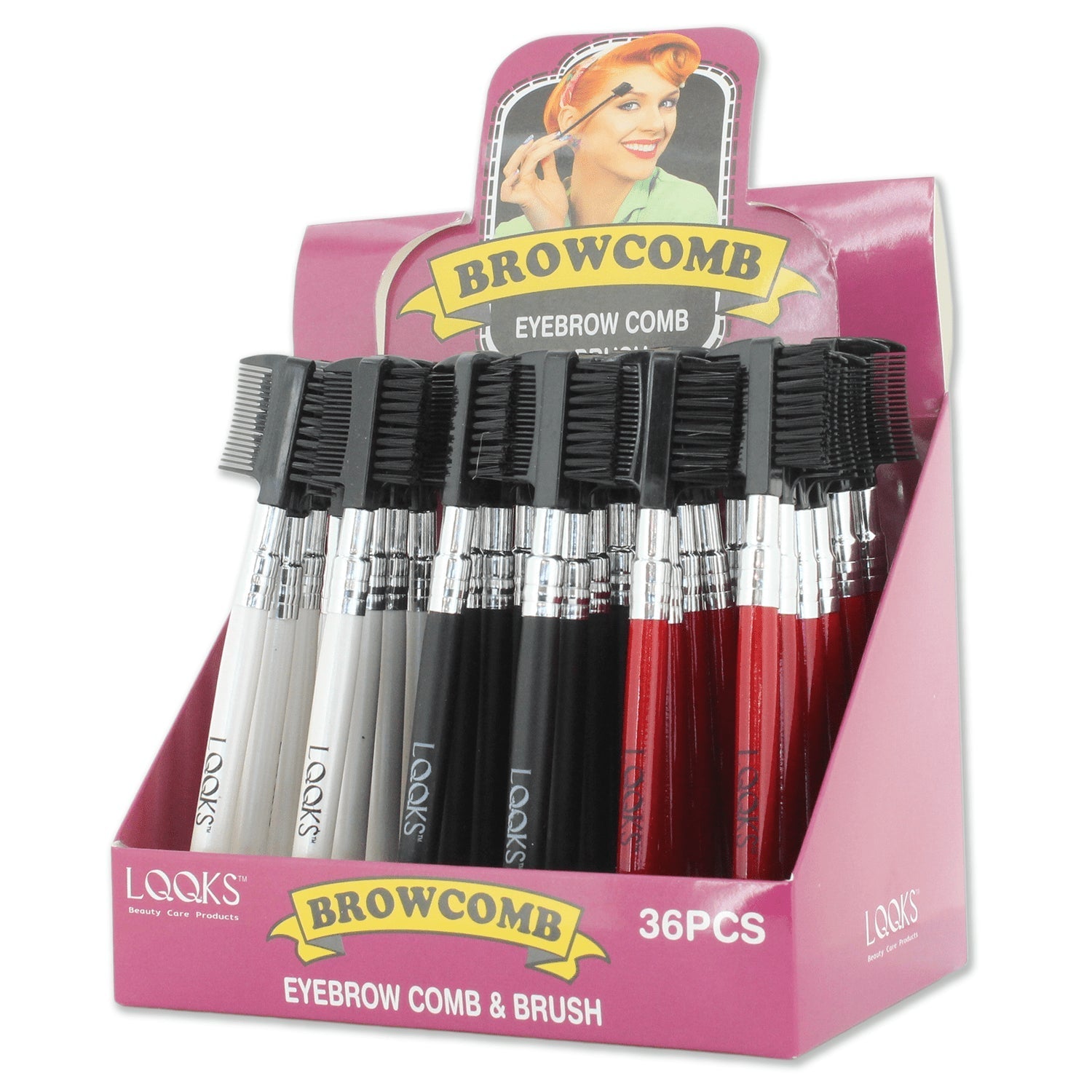 LQQKS Mini Eyebrow Brush for precise brow shaping and lash definition