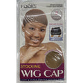 A pair of Light Brown LQQKS stocking wig caps for secure and comfortable wig application