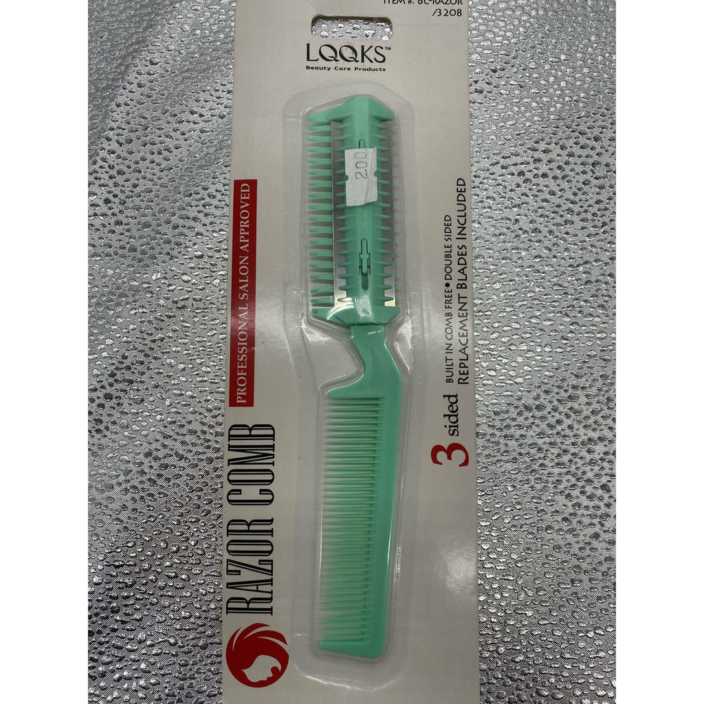 LQQKS Styling Razor Comb professional hair tool featuring a multi-sided design for precision cutting