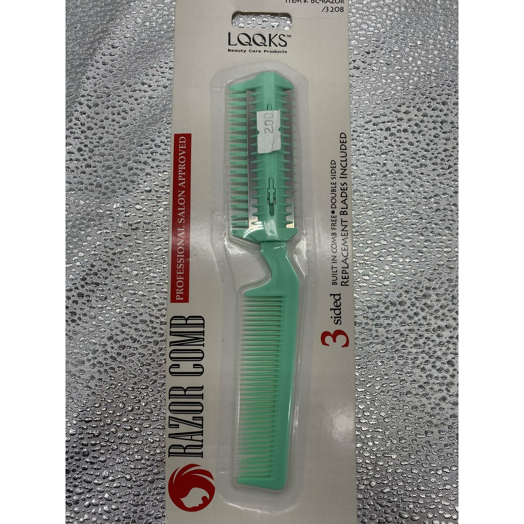 LQQKS Styling Razor Comb professional hair tool featuring a multi-sided design for precision cutting