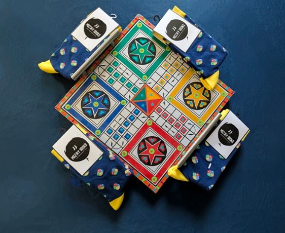 Ludo Board Game Socks - Vibrant Unisex Fun