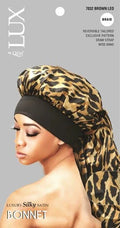 Large Satin Bonnet for Braids and Locs with Drawstring and Wide Band