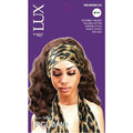 Lux by Qfitt Edge Band, a 66x4 inch black hair wrap for securing edges and wigs.