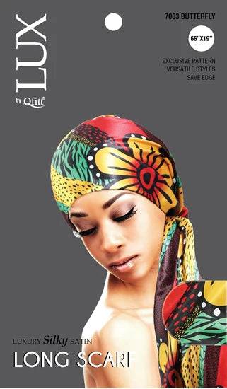 Long Satin Scarf with Animal Print – Versatile Hair Accessory