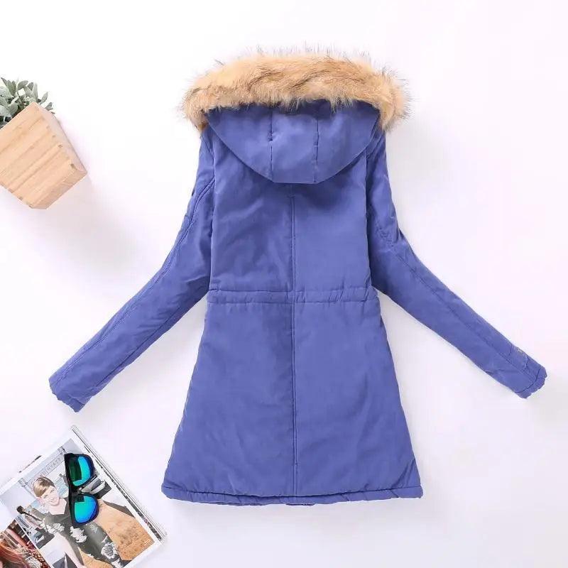 Women's Hooded Padded Cotton Jacket Slim Fit Winter Coat