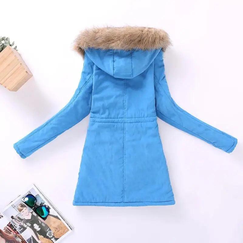 Women's Hooded Padded Cotton Jacket Slim Fit Winter Coat