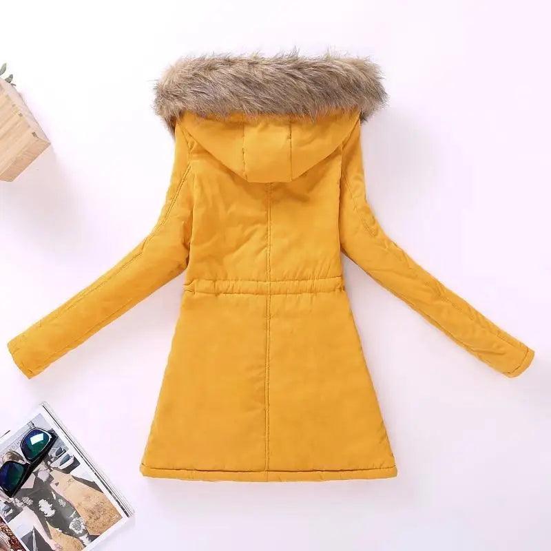 Women's Hooded Padded Cotton Jacket Slim Fit Winter Coat