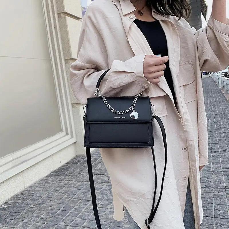 Elegant Large Capacity Women's PU Leather Shoulder Handbag